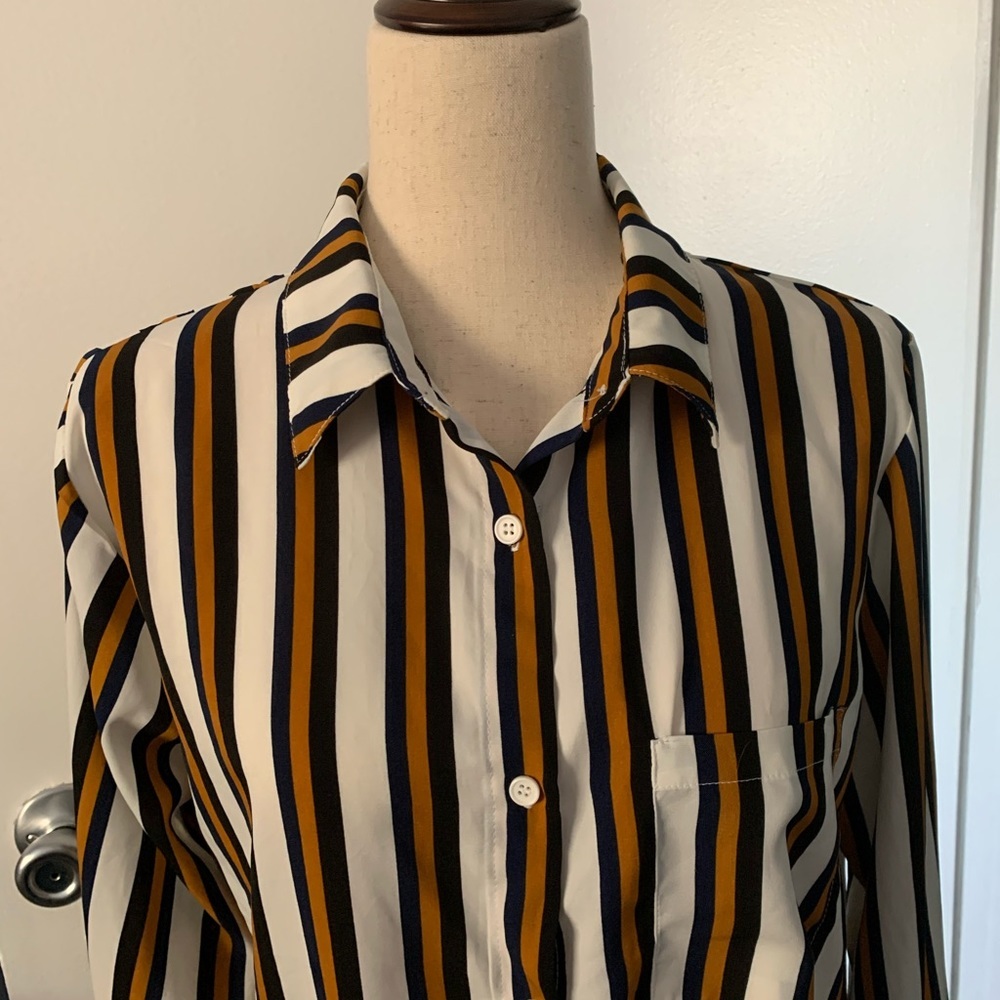 Forever 21 Collared Button Down Blouse - image 2